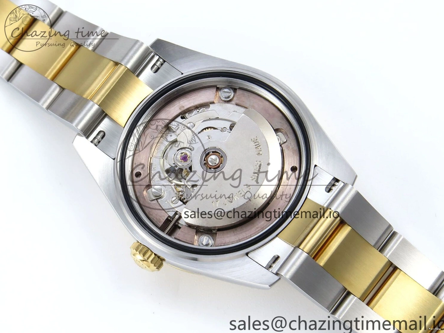 MiroTime 0511 Cozy DateJust 31 278273 ARF 1:1 Best Edition 904L Steel Gray Roman Diamonds Dial on SS YG Oyster Bracelet ETA 575